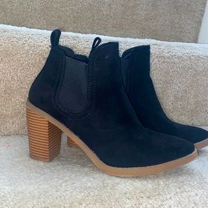 Black ankle boots